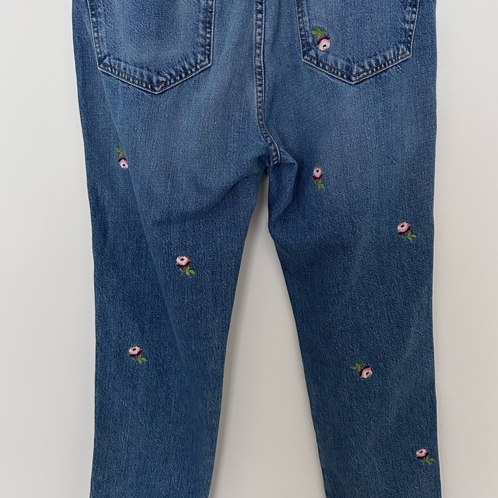 The Great The Fellow Floral Embroidered Denim Jeans - Picture 11 of 14